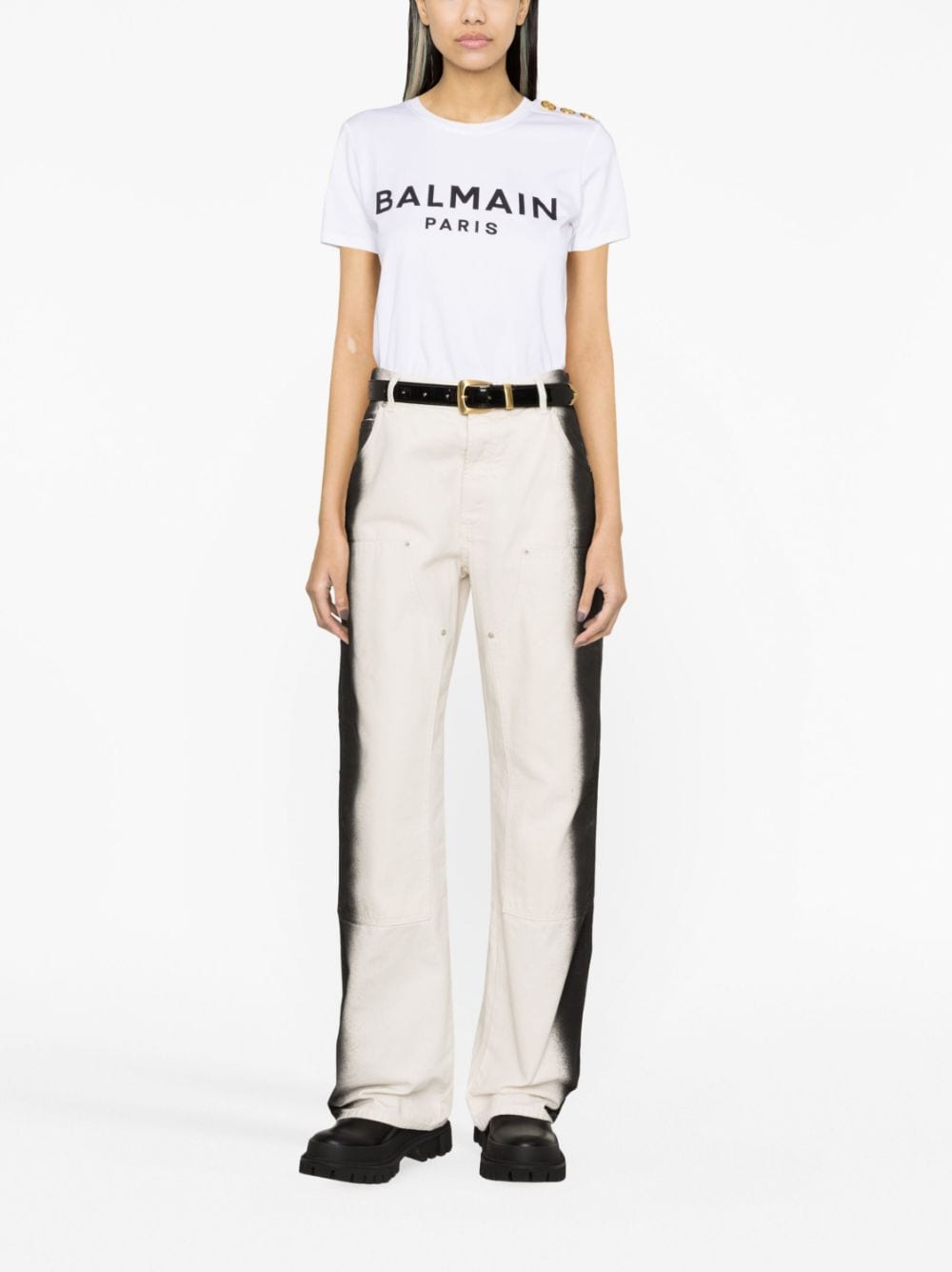 Balmain Logo Print Cotton T-shirt-Topwear-Balmain-XS-Urbanheer