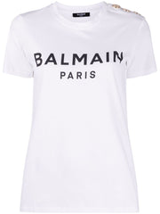 Balmain Logo Print Cotton T-shirt-Topwear-Balmain-XS-Urbanheer