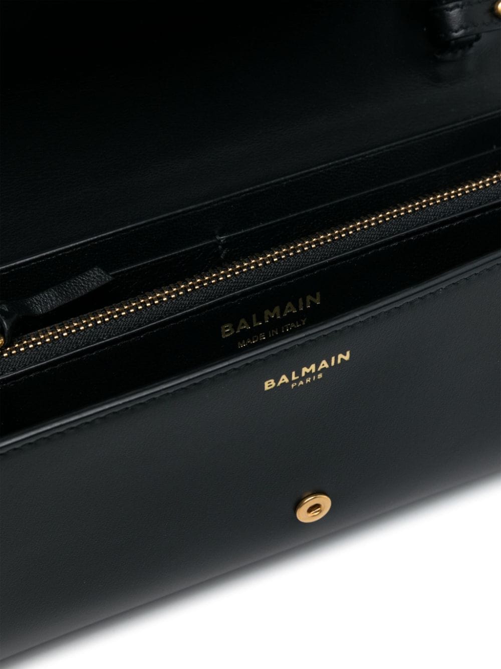 Balmain logo-plaque leather crossbody bag-Clutches-Balmain-UNI-Urbanheer