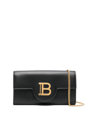 Balmain logo-plaque leather crossbody bag-Clutches-Balmain-UNI-Urbanheer
