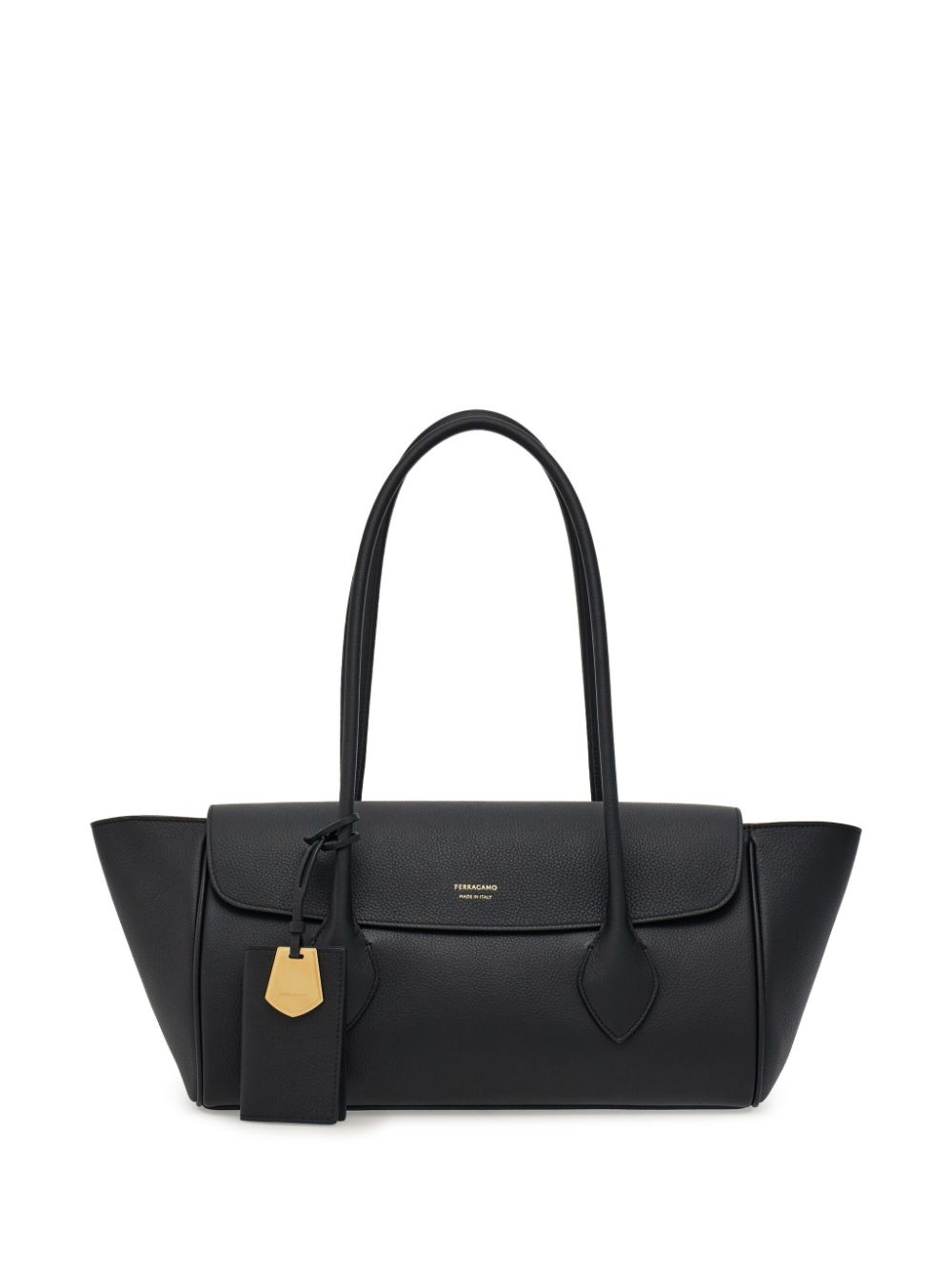 Ferragamo Bags.. Black-Shopper-Ferragamo-UNI-Urbanheer