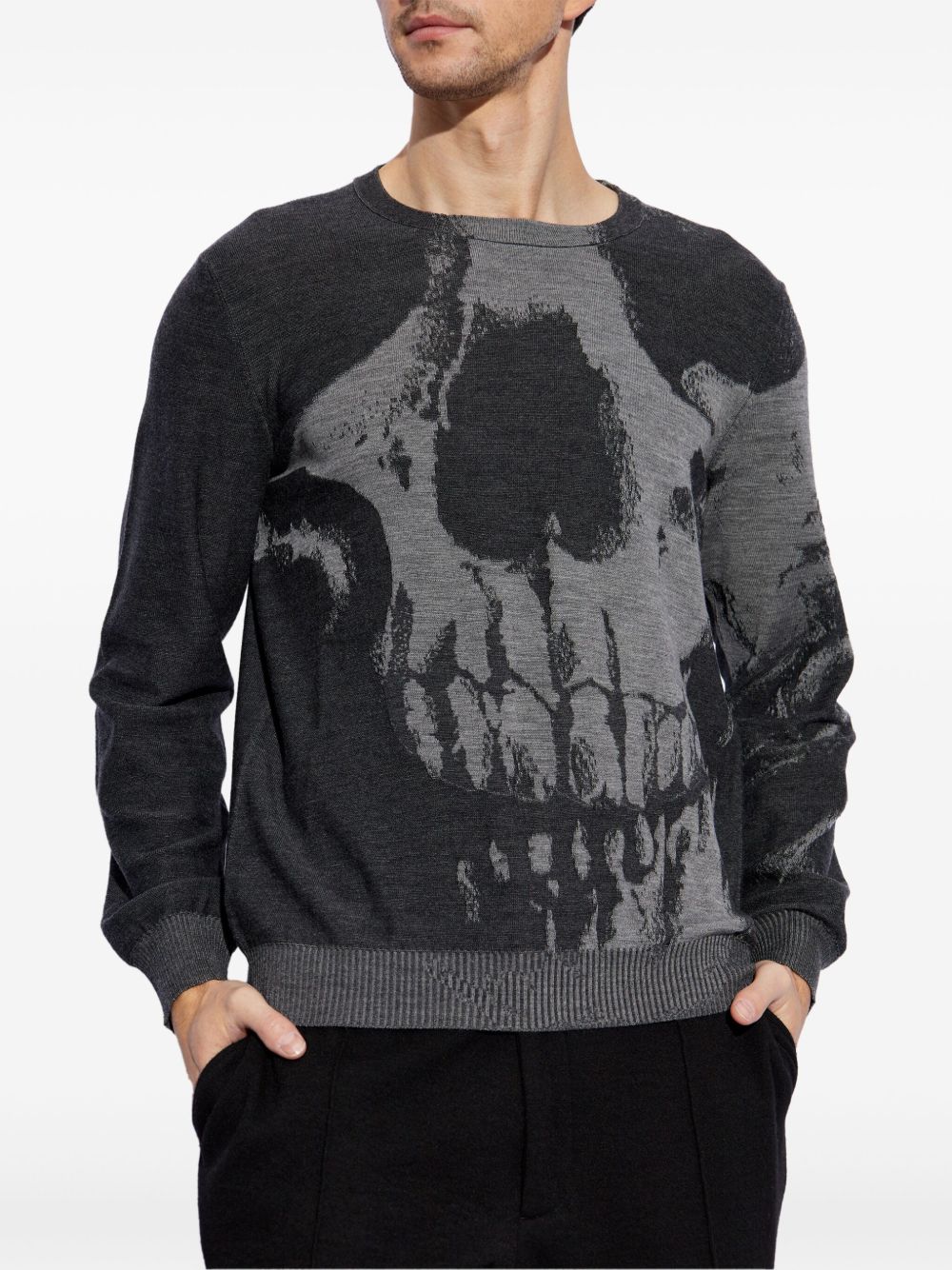 Alexander McQueen Sweaters Grey