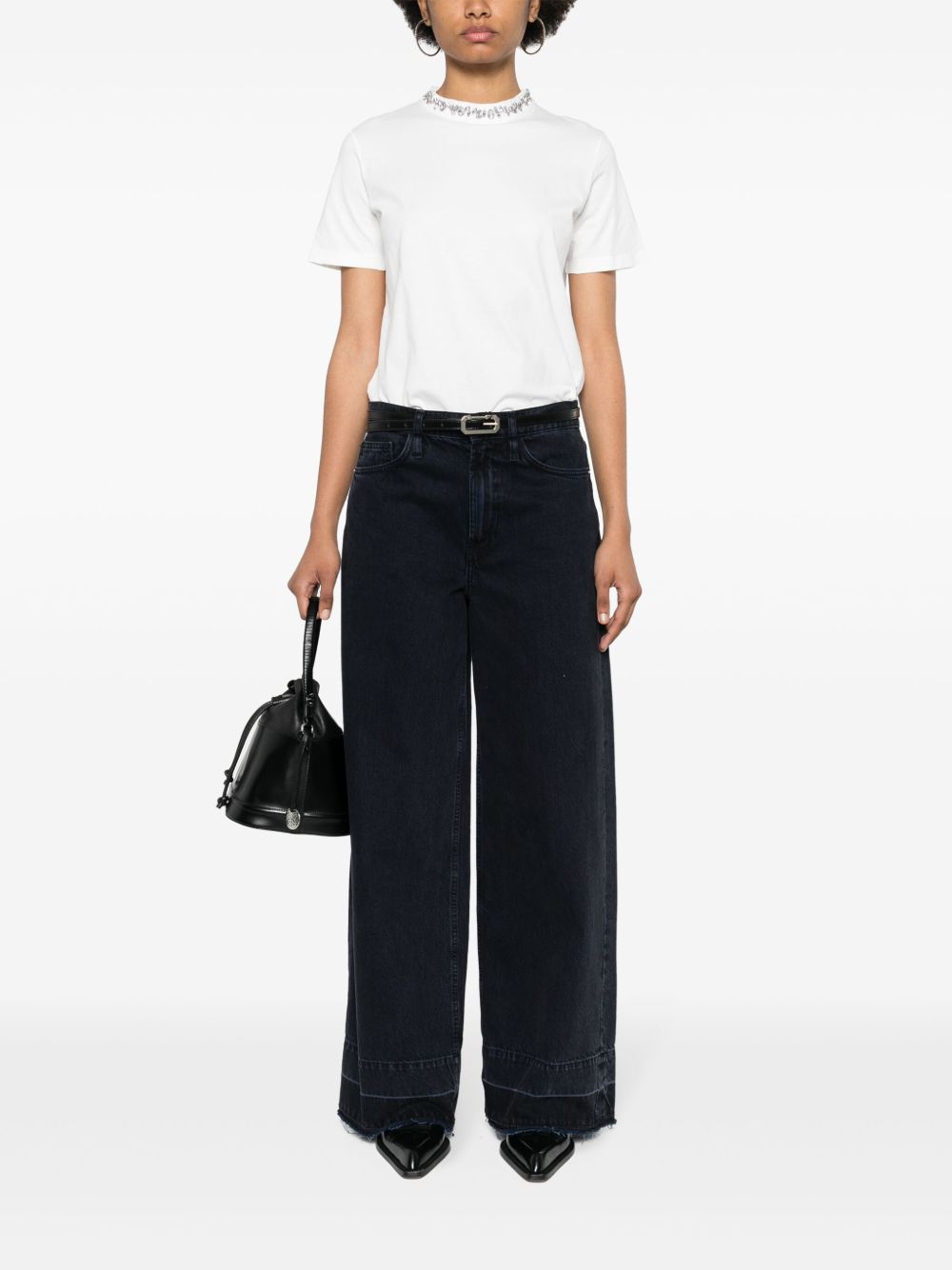 Golden Goose rhinestone-embellished Cotton T-shirt-Topwear-Golden Goose-L-Urbanheer