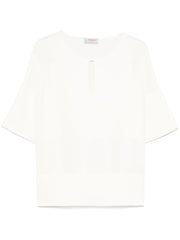 Alberto Biani Blouse with teardrop opening