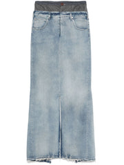 Maison Margiela Maxi denim cotton skirt-Skirts-Maison Margiela-42-Urbanheer