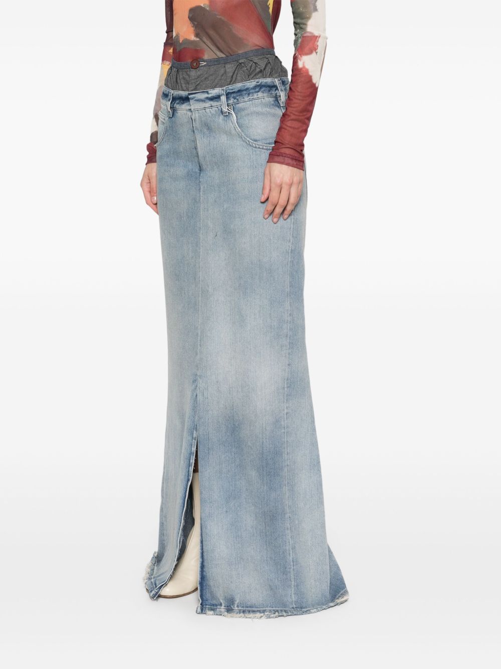 Maison Margiela Maxi denim cotton skirt-Skirts-Maison Margiela-42-Urbanheer