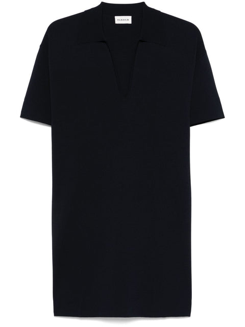 Parosh P.A.R.O.S.H. mini dress with collar detail and V-neckline