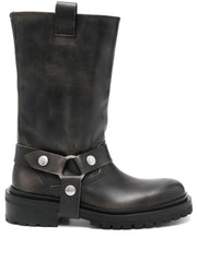 Golden Goose leather biker boots