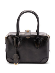 Golden Goose Vita Bag in smooth black leather and gold details