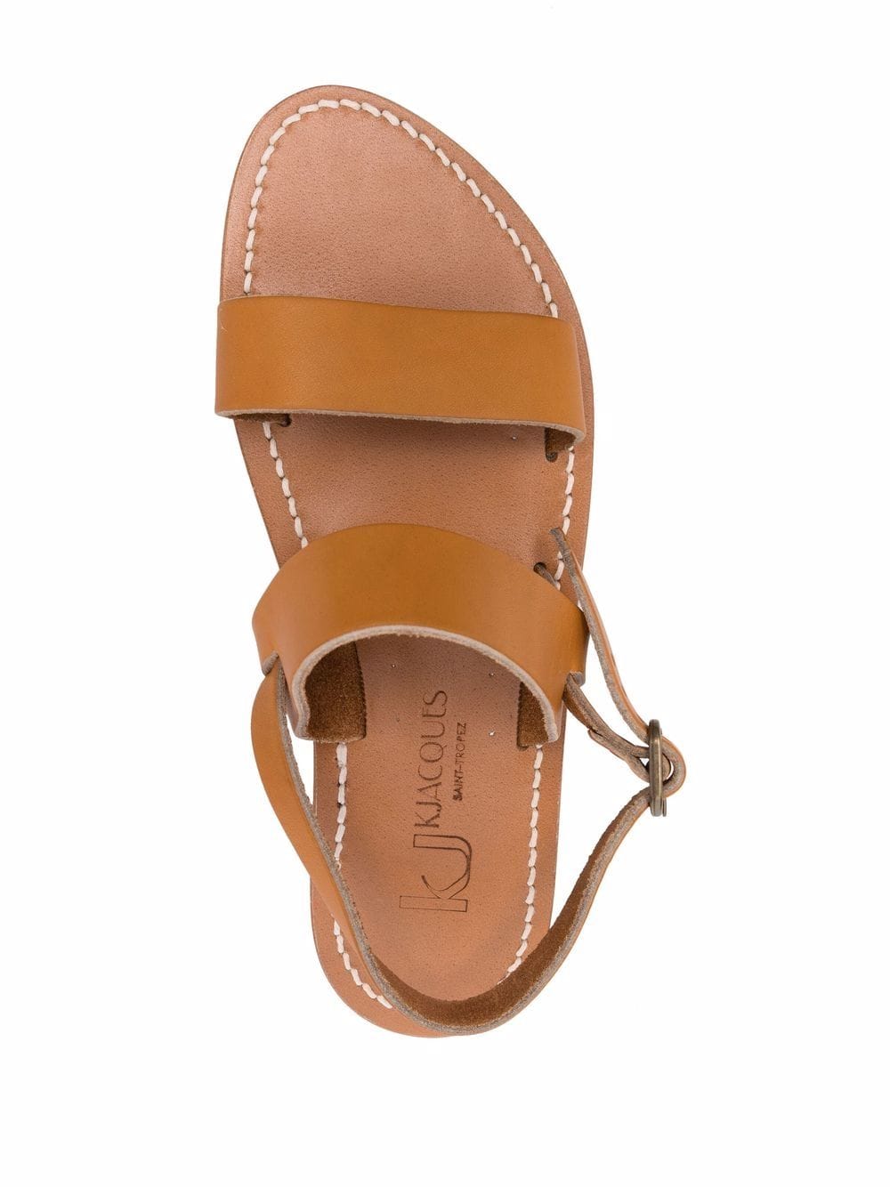 K Jacques St Tropez Sandals Leather Brown