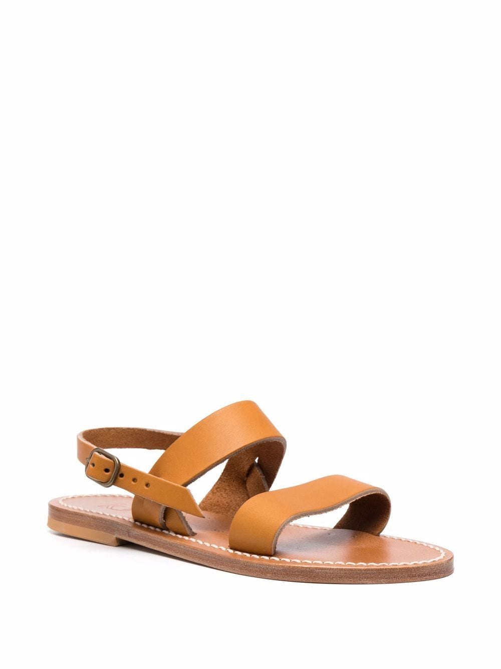 K Jacques St Tropez Sandals Leather Brown