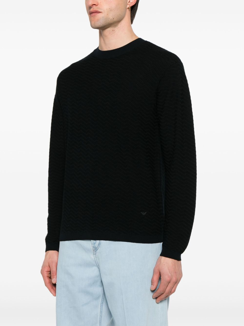 Emporio Armani Sweaters Blue