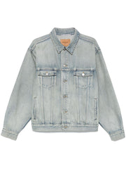 Saint Laurent Distressed Denim Jacket