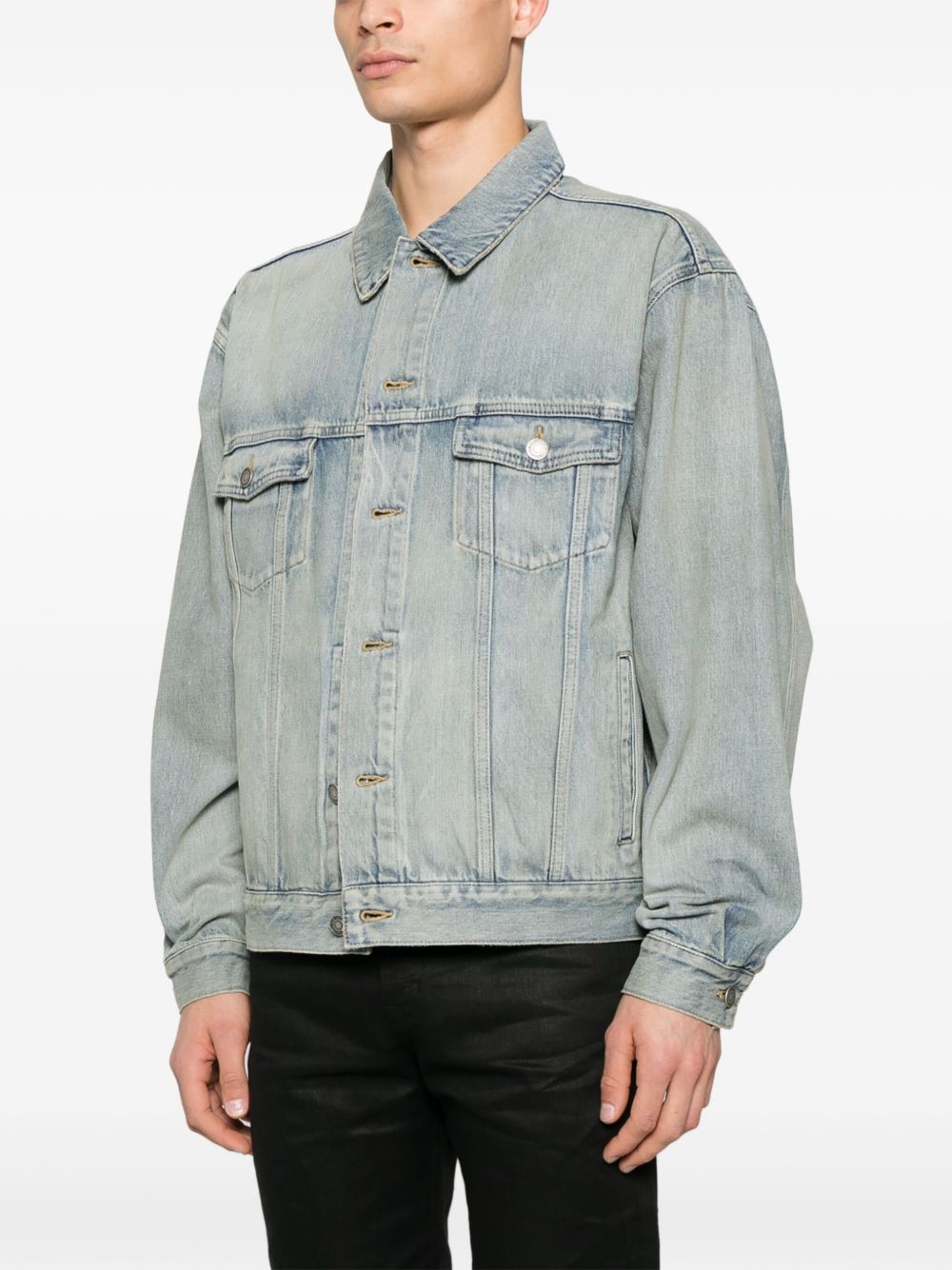 Saint Laurent Distressed Denim Jacket