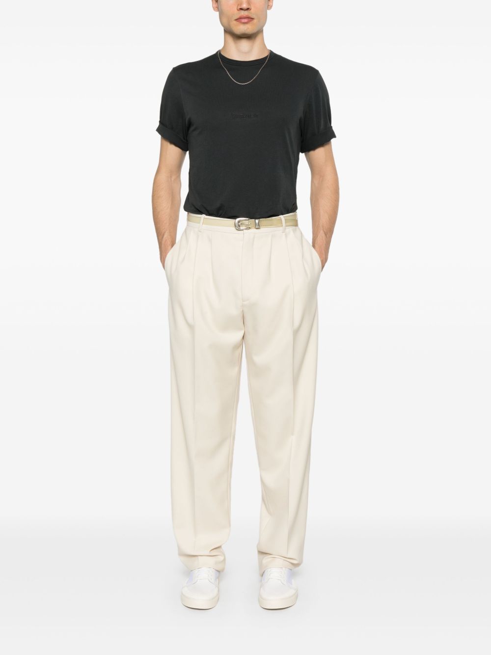 Saint Laurent T-shirt with logo-Topwear-Saint Laurent-L-Urbanheer