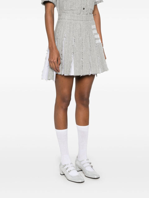 Thom Browne 4-Bar stripe 4bar cotton blend skirt