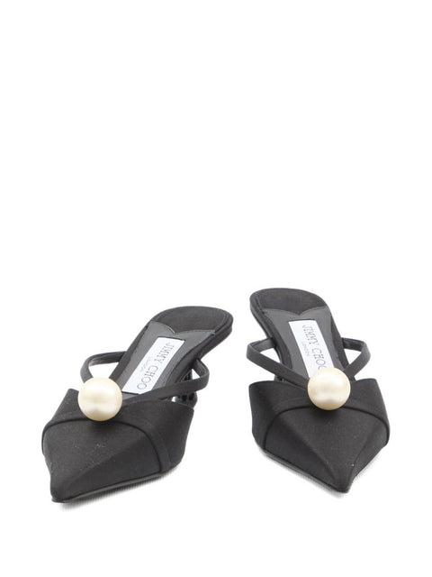Jimmy Choo 50mm Sana pearl-embellished mules
