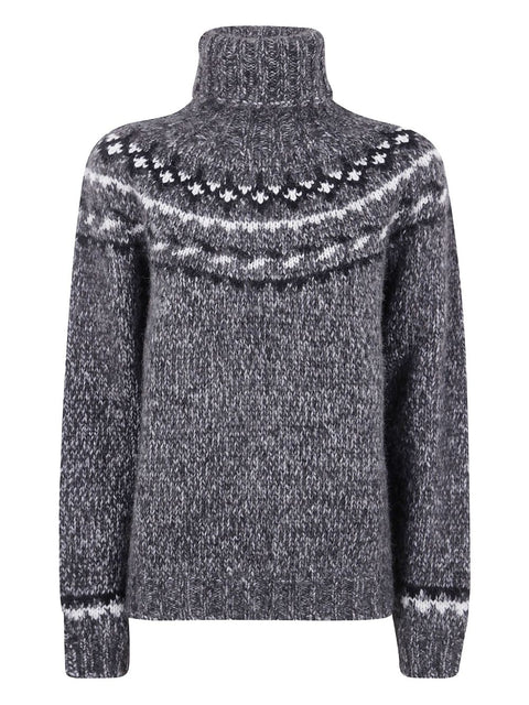 Parosh Wool turtle-neck jumper