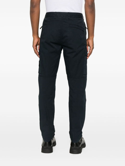 Stone Island logo patch Cotton cargo trousers