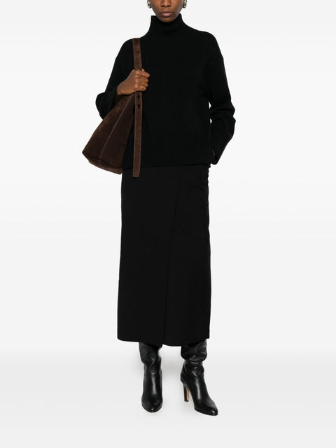Dunst A-line shape Midi wrap skirt