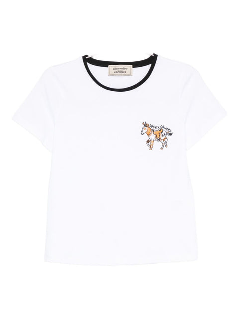 ALESSANDRO ENRIQUEZ T-shirts and Polos WHITE
