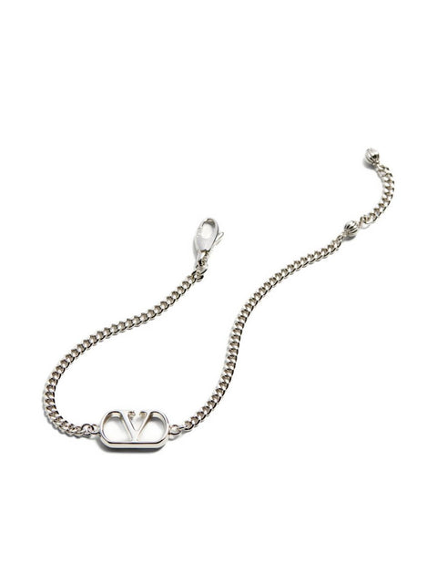 Valentino Garavani-Valentino Garavani Vlogo Signature Metal Bracelet