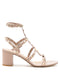 Valentino Garavani Rockstud Calfskin Ankle Strap Sandal