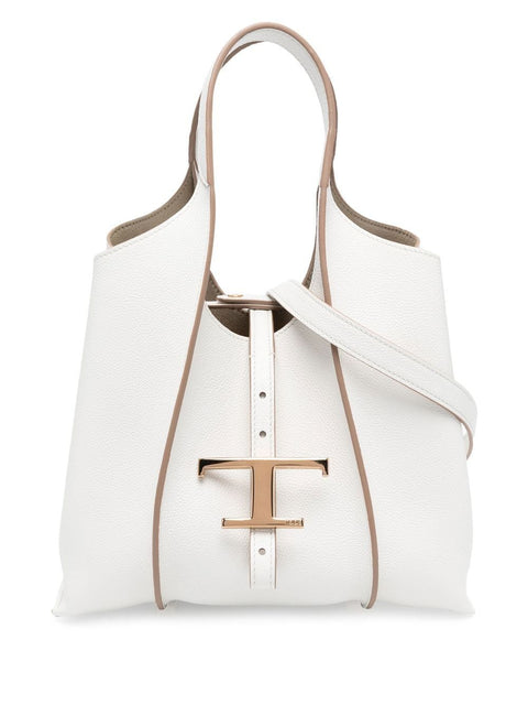 Tod'S T Timeless Mini Leather Shopping Bag