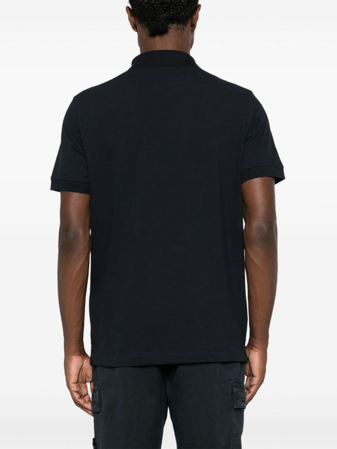 Stone Island Logo cotton polo shirt