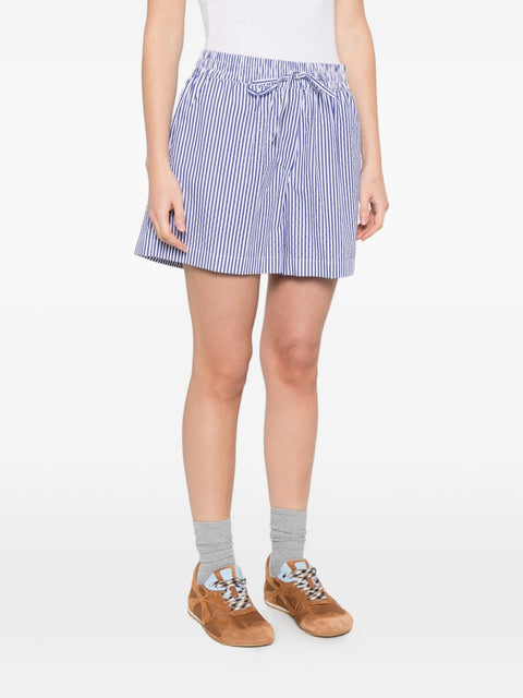 Parosh Striped cotton shorts