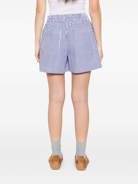 Parosh Striped cotton shorts
