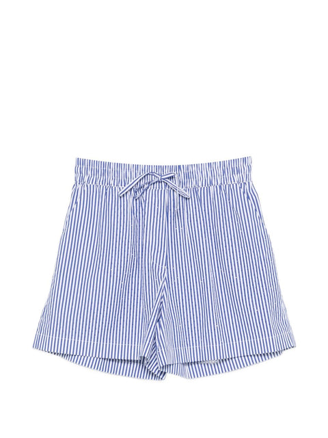 Parosh Striped cotton shorts