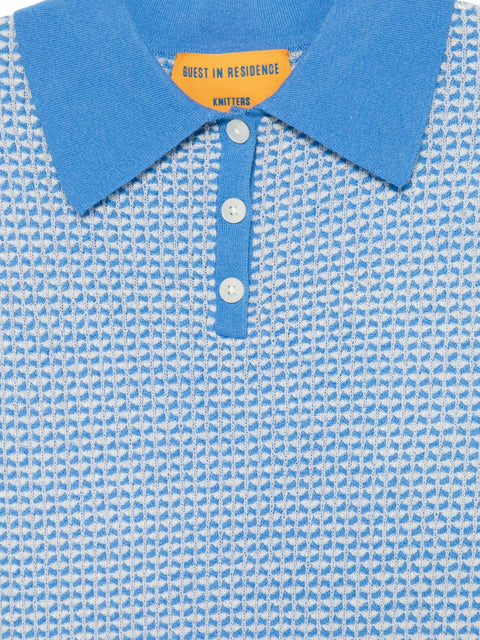 Guest In Residence Pique cashmere polo shirt