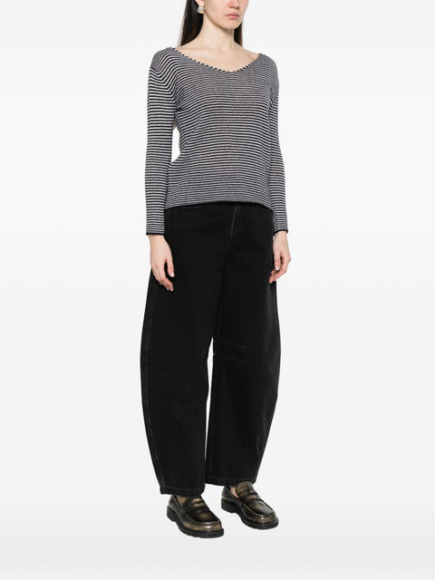 Beyou V-neck long sleeves Cashmere v-necked sweater