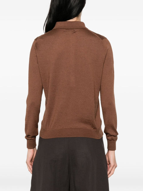Beyou Cashmere and silk polo sweater