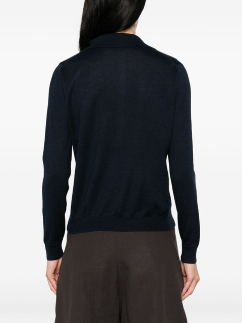 Beyou Cashmere and silk polo sweater