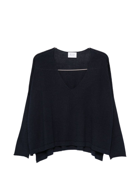 Beyou Cashmere and silk v-necked sweater