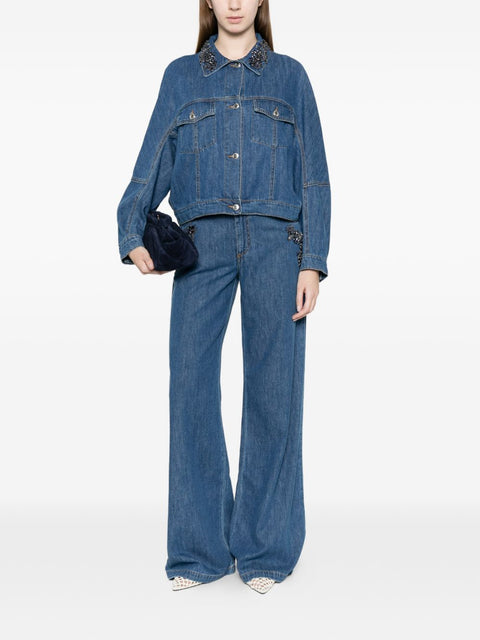 Ermanno Firenze Flared leg denim jeans