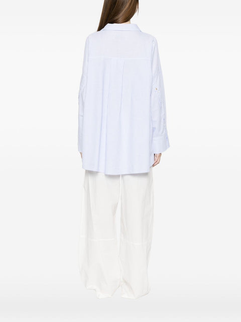 White Sand Striped cotton shirt