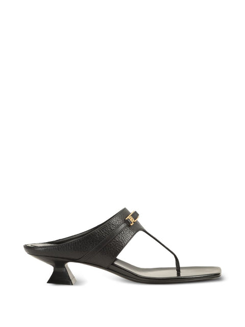 Sergio Rossi Leather thong sandals