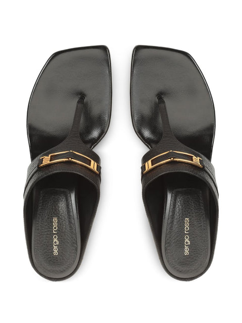 Sergio Rossi Leather thong sandals