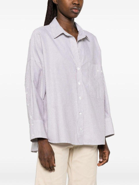 White Sand Striped cotton shirt