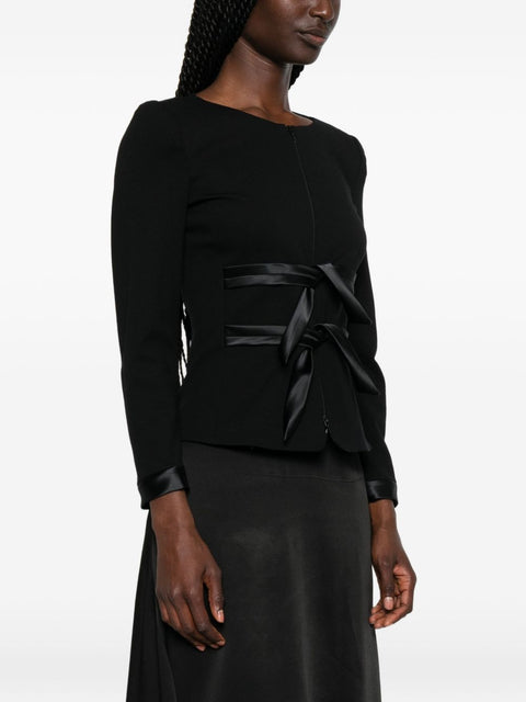 Emporio Armani Collarless Zip-Front Jacket