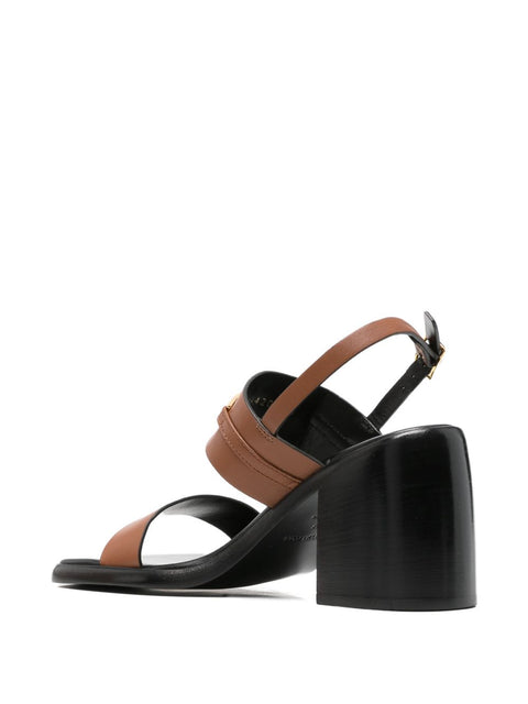 Sergio Rossi Leather heel sandals