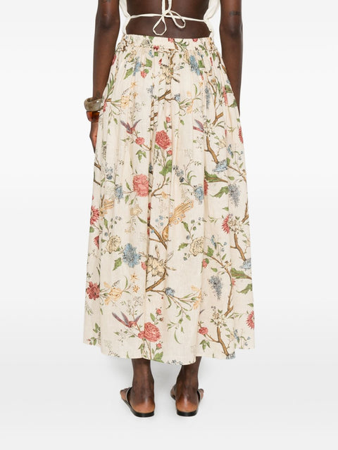 Into The East Linen Silk Blend Trousers