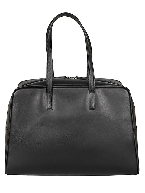 Mizuiro Large Leather Boston Bag