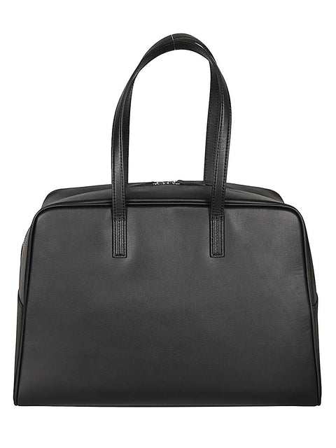 Mizuiro Large Leather Boston Bag