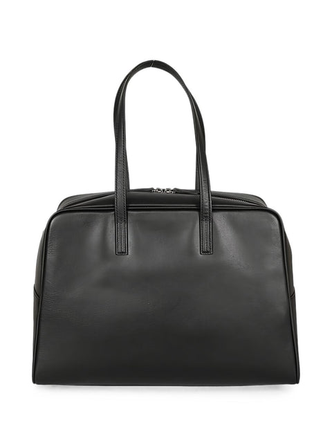 Mizuiro Large Leather Boston Bag