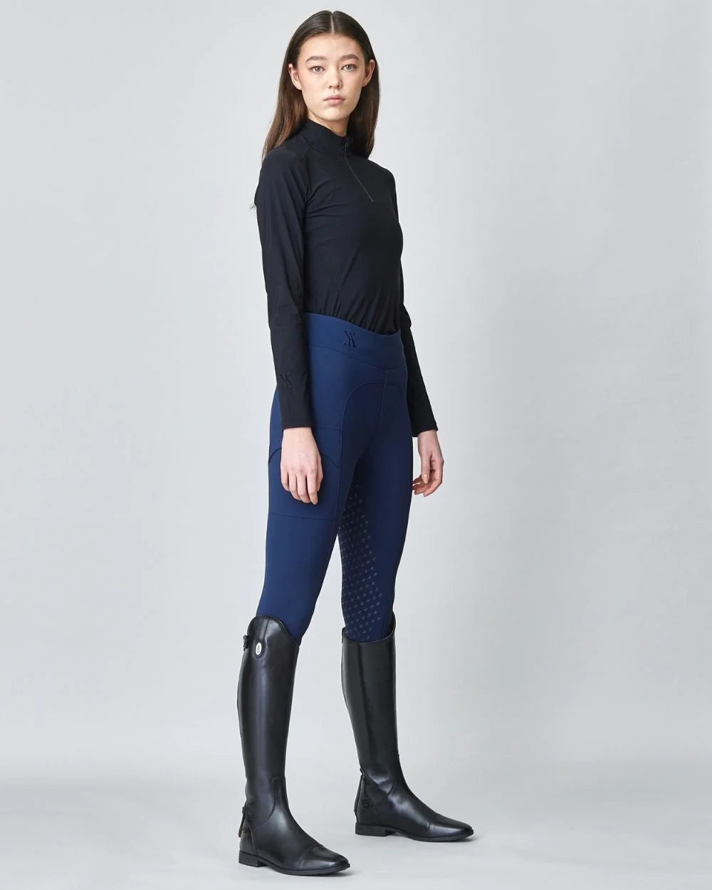 Compression Pull-On Riding Breeches Navy-Breeches-Yagya-Navy-XXS-Urbanheer