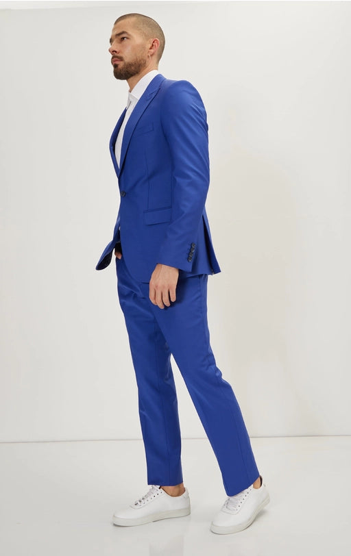 Super 120S Merino Wool Single Breasted Suit - Reflex-Suit Jacket and Pants-Ron Tomson-Urbanheer